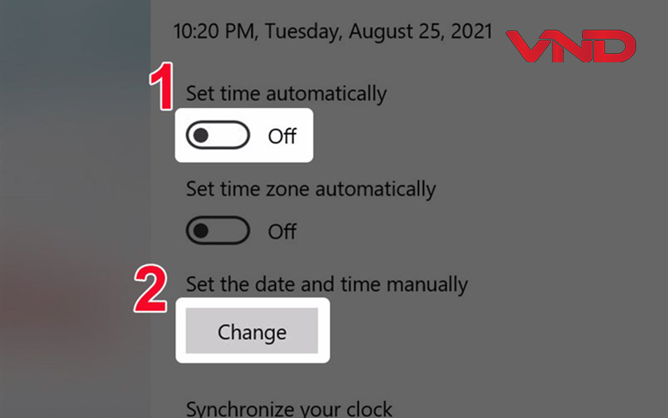 Cách chỉnh thời gian ngày giờ trên máy tính