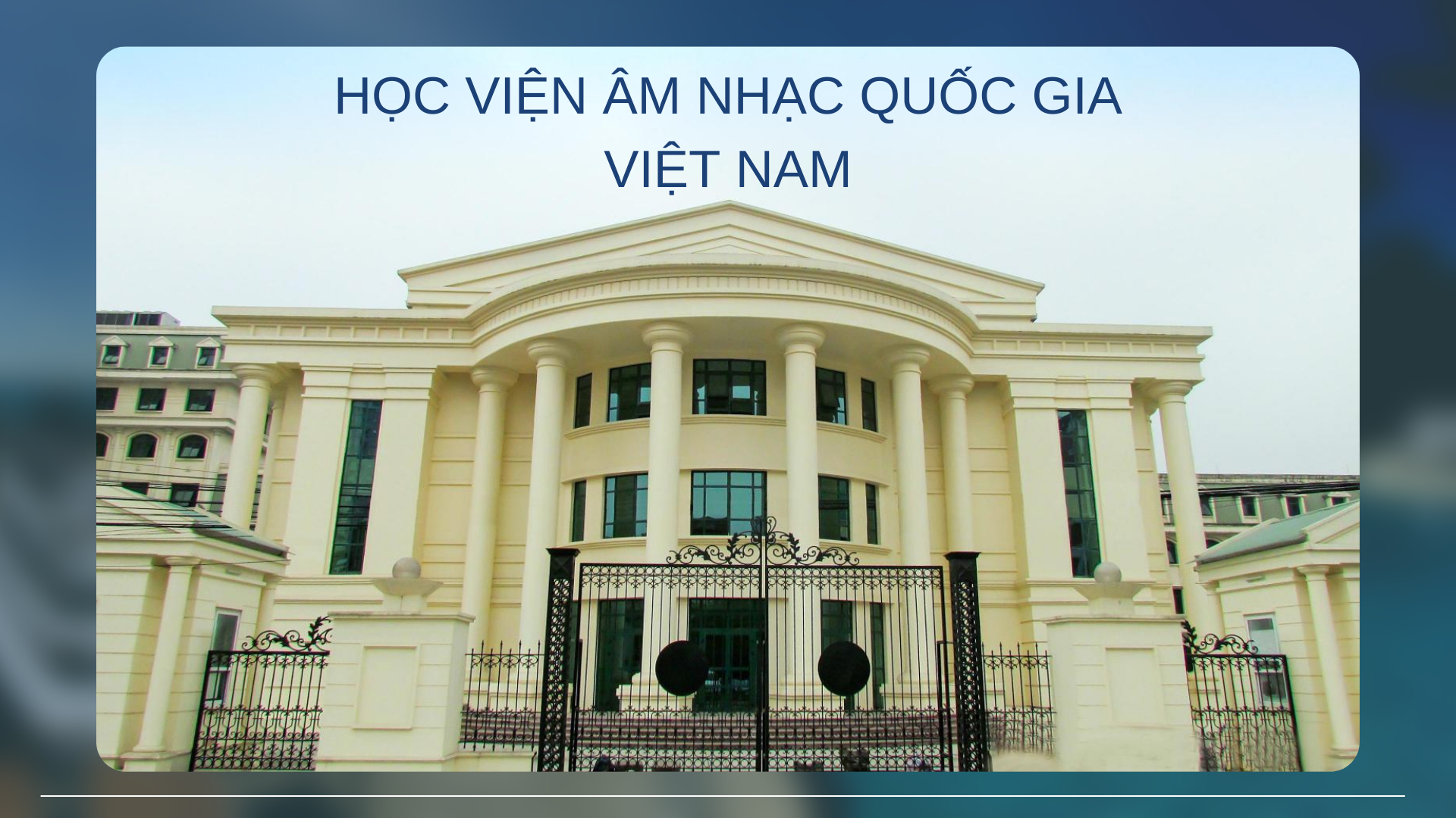 Học Viện Âm Nhạc Quốc Gia Việt Nam - Vũ Ngoc Đảm